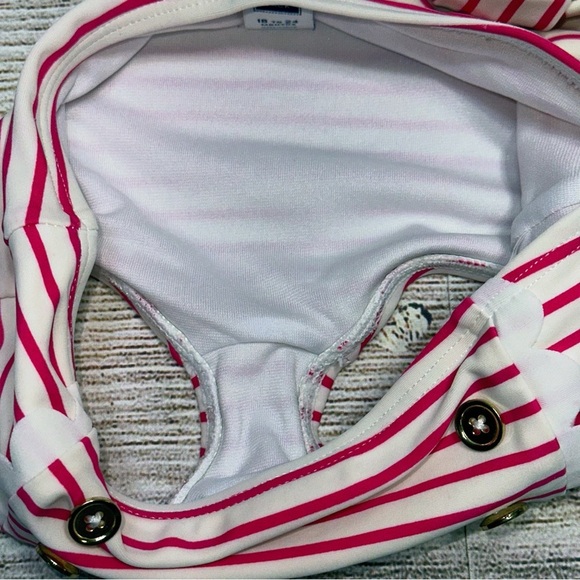 Janie and Jack Pink and White Bikini Set Size 18-24 M - Picture 11 of 13